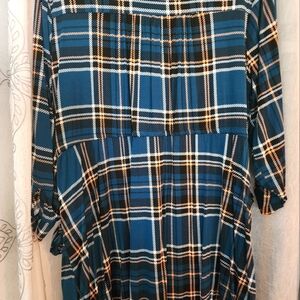 Plaid Midi Dress